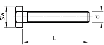 Iso4017 8.8 m30x 70 blank sechskantschraube ohne schaft (din 933). Sechskantschraube Din 933 V4a Obo