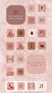 Rose Gold Glitter Aesthetic Iphone Apps Ios 14 App Bundle Rose Gold Iphone Rose Gold Aesthetic Iphone Apps