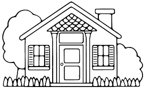 Dibujo De Casa Para Colorear