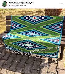 Bohemian Blanket Battaniye Koltuklar Orgu