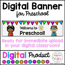 Maybe you would like to learn more about one of these? Google Classroom Banner For Preschool Free By Inspired By Kinder Teachers Pay Teachers Classroom Banner Welcome To Preschool Google Classroom