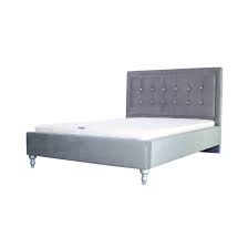Lit campagne, lit classique, lit contemporain, lit exotique, lit romantique. Vivadiscount Europe Lit Double Avec Tete De Lit Capitonnee 160x200 Cm Gris