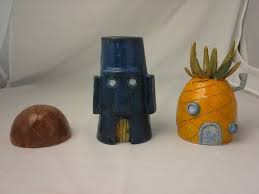 Spongebob Ceramicsinrepose I Made These In Ceramics And Diy Sponges Ceramics Spongebob