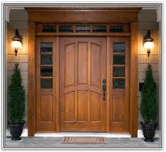 Front Door With Sidelights And Transom Exterior Entry Doors Traditional Front Doors Brick Exterior House