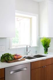 In terms of appearance, cherry is a very dark wood, so it's a good idea to. White And Cherry Wood Contemporary Kitchen Crystal Cabinets