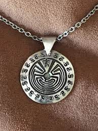 Man In The Maze With Healing Hands Labyrinth Necklace Etsy Man In The Maze Pewter Pendant Healing Hands