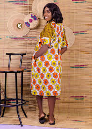 Devenez membre pour la livraison gratuite et illimitée. Robe Trapeze Mi Longue Africabaie Com