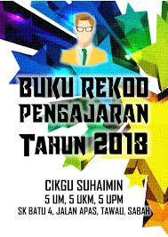 Ada 5 buku kesemuanya dalam 1 set: 55 Templat Cover Dan Divider Buku Rekod Pengajaran Tahun 2018