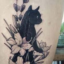 Instagram Photo By Tattooist Doy Feb 21 2015 At 1 09pm Utc Black Cat Tattoos Cat Tattoo Designs Cat Tattoo