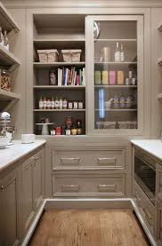 warm white kitchen design & gray butler