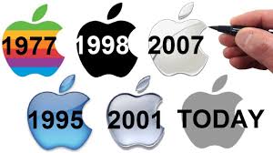 In the logo, he placed the silhouette of his face in the eaten part of the apple, to indicate the loss of a visionary that. Artist Draws The Apple Logo Evolution 1977 Through Today Youtube