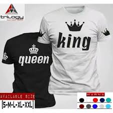 Berikut ini rekomendasi aplikasi desain baju pc & hp untukmu. Kaos Couple Keren King And Queen Sablon Lengan King Queen Desain Keren Shopee Indonesia