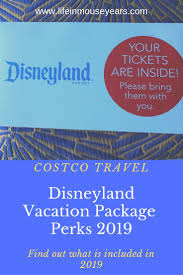 Costco Travel Disneyland Vacation Package Perks 2019 Life In Mouse Years Disneyland Vacation Packages Costco Travel Disneyland Vacation