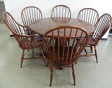 Vintage Kling Colonial Dining Room Table With Kling Pine Round Table Chair Colonial Dining Room Dining Room Chairs Vintage Dining Room