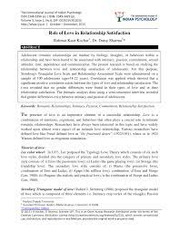 Photos and posts can be used by teens to incite jealousy in others, often former partners, and lead to jealous feelings for some teens. Pdf Role Of Love In Relationship Satisfaction