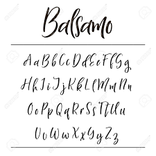 If you're new to lettering as an art form, this guide will help you get started with examples of different modern calligraphy alphabets and . Hand Drawn Vector Alphabet Calligraphy Letters For Your Design Royalty Free Cliparts Vectors And Stock Illustration Image 111909075