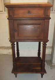 Antique French Bedside Table French Nightstand Marble Top Enamel Lined By Johnnylexyvintage On Etsy French Bedside Tables French Antiques Table