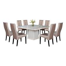 5 out of 5 stars with 3 reviews. Nl Mtt14e 1022 5 Luxury Design Square Marble Dining Table Set 1 8 Shopee Malaysia