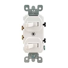 No white wires to the switch unless it is a smart switch that uses neutral. Leviton 15 Amp Combination Double Switch White R62 05224 2ws The Home Depot