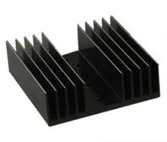 black anodized aluminum heat sink
