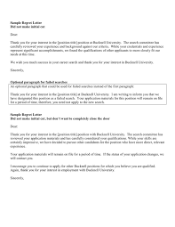 How to make a good application letter. Rejection Letter In Word And Pdf Formats