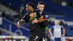 Brighton defender adam webster beat him in the air, but his header back to ryan bounced off the falling sterling's head and through the goalkeeper's legs to seal a comfortable victory. Brighton Hove Albion V Manchester City Match Report 11 07 2020 Premier League Goal Com
