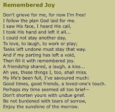 Remembered Joy Funeral Songs Irish Quotes Irish Poems