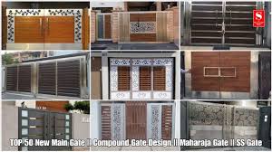 Gate designs can range from all wood, metal to part iron and wood, depending on our client's preference. 2020 Top 50 New Main Gate Compound Gate Design Maharaja Gate Ss Gate Ssindia Youtube