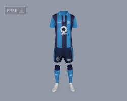 Free Football Full Kit Logo Mockup Template Psd Mockup Free Psd Mockup Psd Football Kits