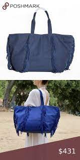 Leather Fringe Canvas Bag Canvas Bag Leather Fringe Bags