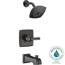 Browse a stunning array of delta faucet bathtubs and shower systems including bathtub wall sets, shower wall sets, one piece tub showers, one piece showers, shower bases, showering accessories and more. Delta Ashlyn 1 Handle Pressure Balance Tub And Shower Faucet Trim Kit In Venetian Bronze Valve Not Overstock 12876820