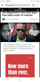 Ace magashule on wn network delivers the latest videos and editable pages for news & events, including entertainment, music, sports, science and more, sign up and share your playlists. Am Partriot Donald On Twitter See Where Your Tax Money Is Going Meet The Sons Twins Of King Of Corruption Ace Magashule