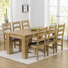 Table is 60 inch long with leaf in, 36 inch wide. Barrow Dining Set With 6 Chairs Home Etc Oak Dining Sets Large Dining Table Solid Oak Dining Table