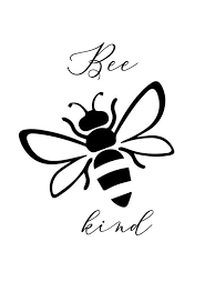 Bee Kind Print Digital Print Digital Download Bumble Bee Bee Artwork Bee Gift Gift For Her Gift For Him Bee Lover Positive Quote Bee Artwork Bee Stencil Cricut Projects Vinyl