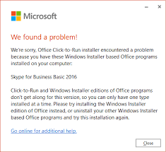 Free to download for staff. Click To Run Installer Encountered A Problem Because Of Windows Installer Based Office Program