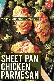 Sheet Pan Chicken Parmesan Recipe Sheet Pan Dinners Chicken Chicken Parmesan Chicken Parmesan Recipes