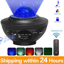 Led Star Projector Night Light Galaxy Starry Night Lamp Ocean Wave Projector With Music Bluetooth Speaker Remote Control For Kid Led Night Lights Aliexpress