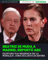 🗣️Beatriz Gutiérrez Müller desmintió rumores sobre su supuesta mudanza al  lujoso barrio La Moraleja en Madrid, afirmando que ella y su hijo, Jesús  Ernesto, continúan viviendo en México.