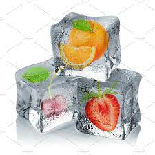 Fruits In Ice Cubes Flower Ice Cubes Creative Ice Cubes Fruit Ice Cubes