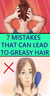 7 Mistakes That Can Lead To Greasy Hair Greasy Hair Hairstyles Oily Hair Shampoo Washing Greasy Hair