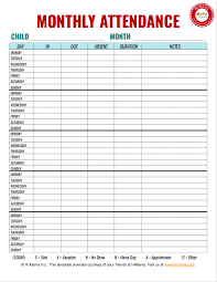 All that's left for you to do is download and start using them today! Daycare Sign In Sheet Attendance Sheet Templates Himama