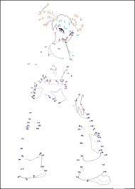 Coloriage Point A Point A Imprimer Musa Des Winx Gratuit Et Colorier Jeu De Points Coloriage Dessins En Pointilles