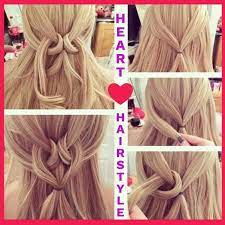 Heart Hairstyles Half Up Half Down Heart Hairstyle Tutorial Step By Step Cute For Valentine S Long Hair Styles Hair Styles Valentine S Day Hairstyles