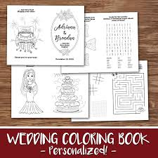 Wedding Coloring Activity Book A Personalized Love Story Printed Coloring Books In 2020 Personalized Coloring Book Book Activities Romantic Diy Gifts