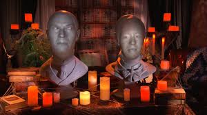 Haunted Mansion Busts Talking Halloween Time 2015 Disneyland Youtube