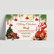 Untuk hari natal memang harus dirayakan dengan sangat ramai sekali di rum. Christmas Invitation Card With Pattern Background Template Download On Pngtree