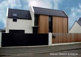 Maison Contemporaine Bois Bac Acier Pignon Maison Maison Couleurs Maison