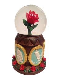 Disney Musical Snow Globe Beauty And The Beast Enchanted Rose