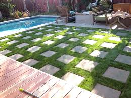Artificial grass, or sometimes referred to as fake grass, is a surface of synthetic fibres that are designed to mimic the appearance of natural turf. How To Install Artificial Grass Strips Between Pavers Arxiusarquitectura