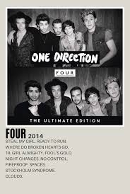 Four Polaroid Poster By Me In 2020 One Direction Albums One Direction Posters One Direction Photos